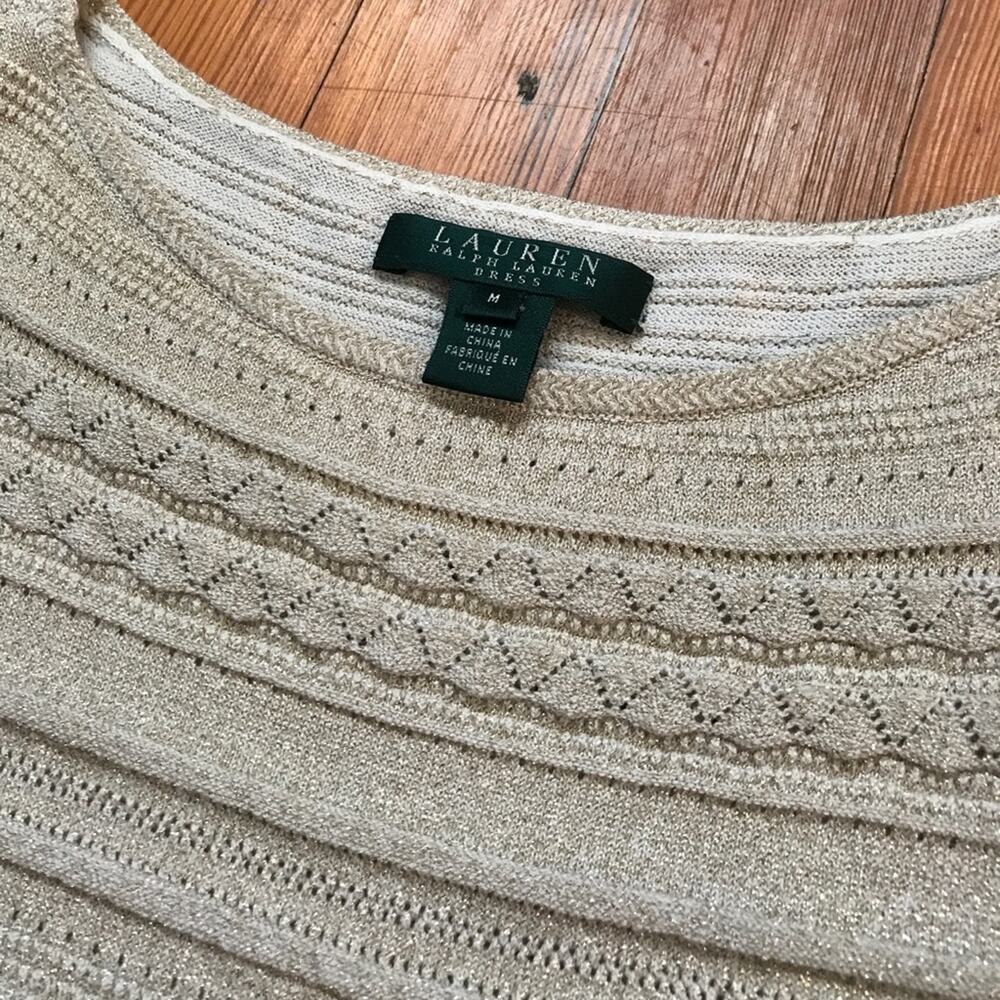 Ralph Lauren Gold Sweater Dress - Picture 6 of 7